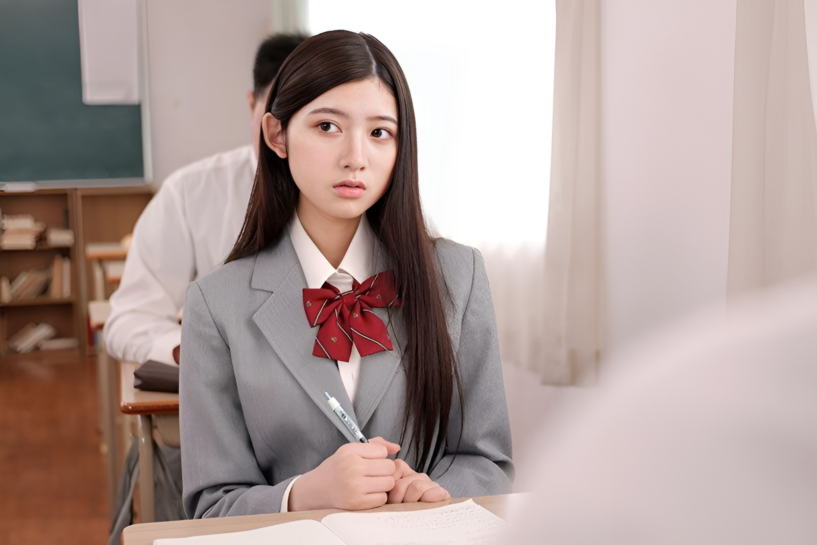 CAWD-542 Unable to restrain his desire for the class president's beauty
